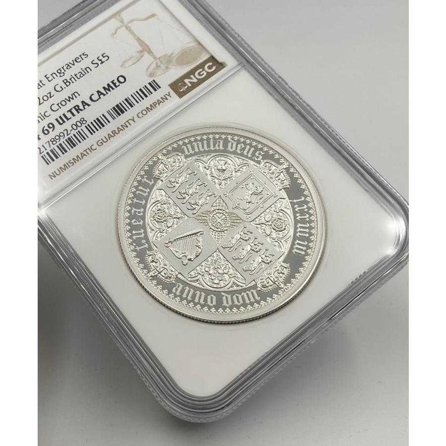 2021年 イギリス ゴシッククラウン ロイヤルミント 5ポンド 2oz 銀貨
