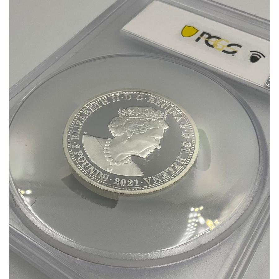 2ペンス銅貨・ディルハム銀貨・ディナール銀貨3枚セット 2021年 イギリス スリーグレイセス セントヘレナ 2ポンド 2oz 銀貨