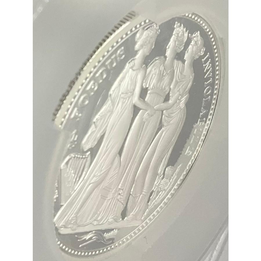 2021年 イギリス スリーグレイセス セントヘレナ 2ポンド 2oz 銀貨