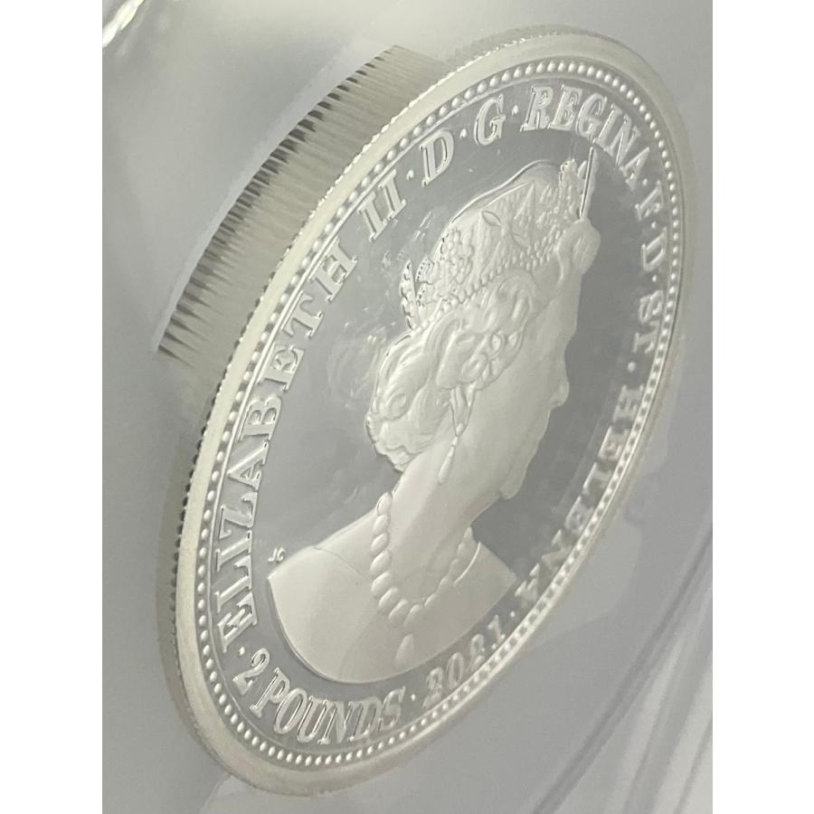 2021年 イギリス スリーグレイセス セントヘレナ 2ポンド 2oz 銀貨