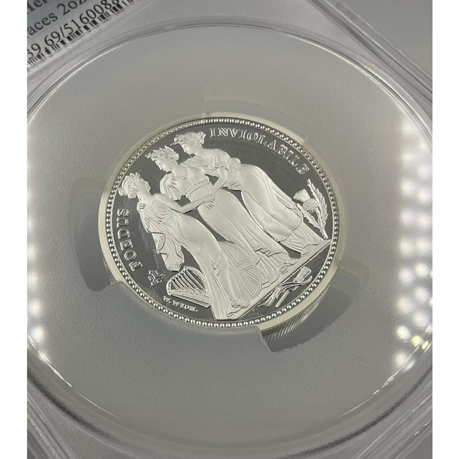 2021年 イギリス スリーグレイセス セントヘレナ 2ポンド 2oz 銀貨