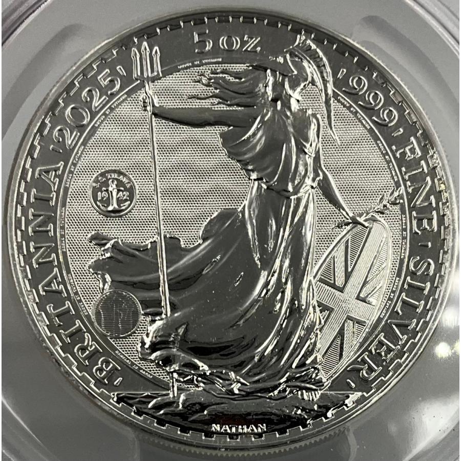 2025年 イギリス ブリタニア ロイヤルミント 5oz 10ポンド 銀貨