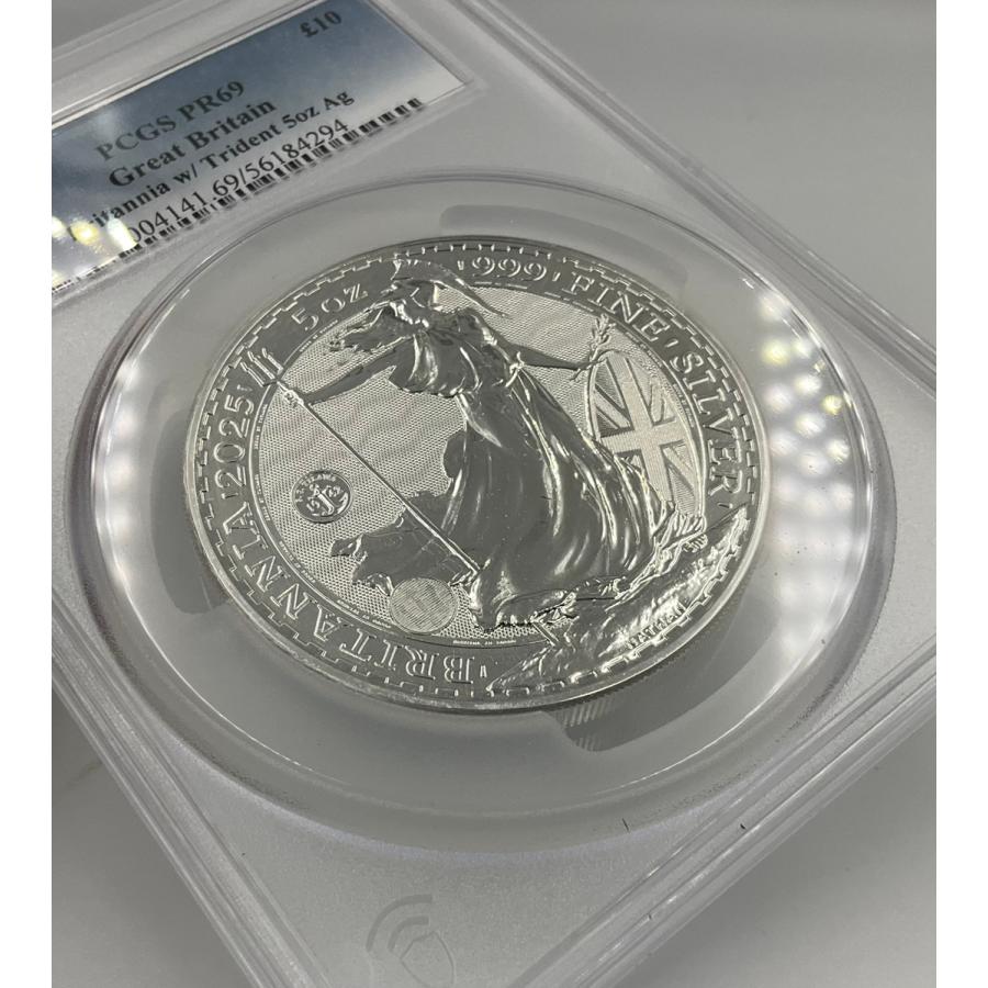 2025年 イギリス ブリタニア ロイヤルミント 5oz 10ポンド 銀貨