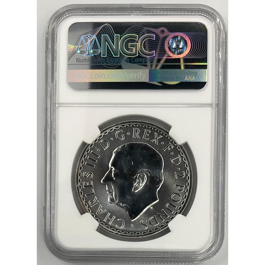 2025年 イギリス ブリタニア ロイヤルミント 1oz 2ポンド 銀貨