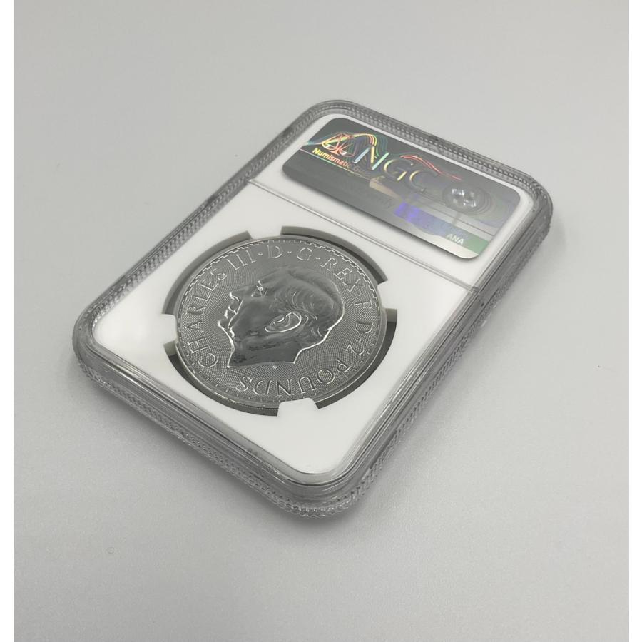 2025年 イギリス ブリタニア ロイヤルミント 1oz 2ポンド 銀貨