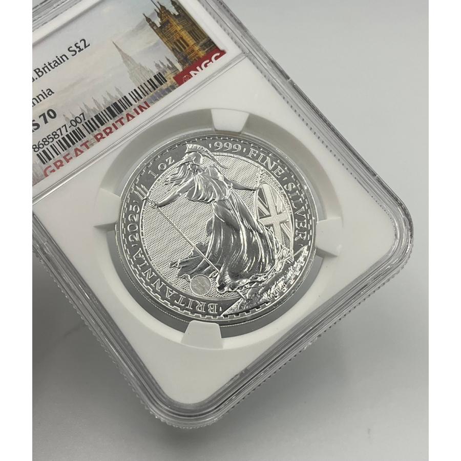 イギリス 2ポンド 銀貨 2025年 1オンス ブリタニア 純銀製 イギリス 2ポンド 銀貨 ランダム年 1オンス ブリタニア 純銀製 31.1g