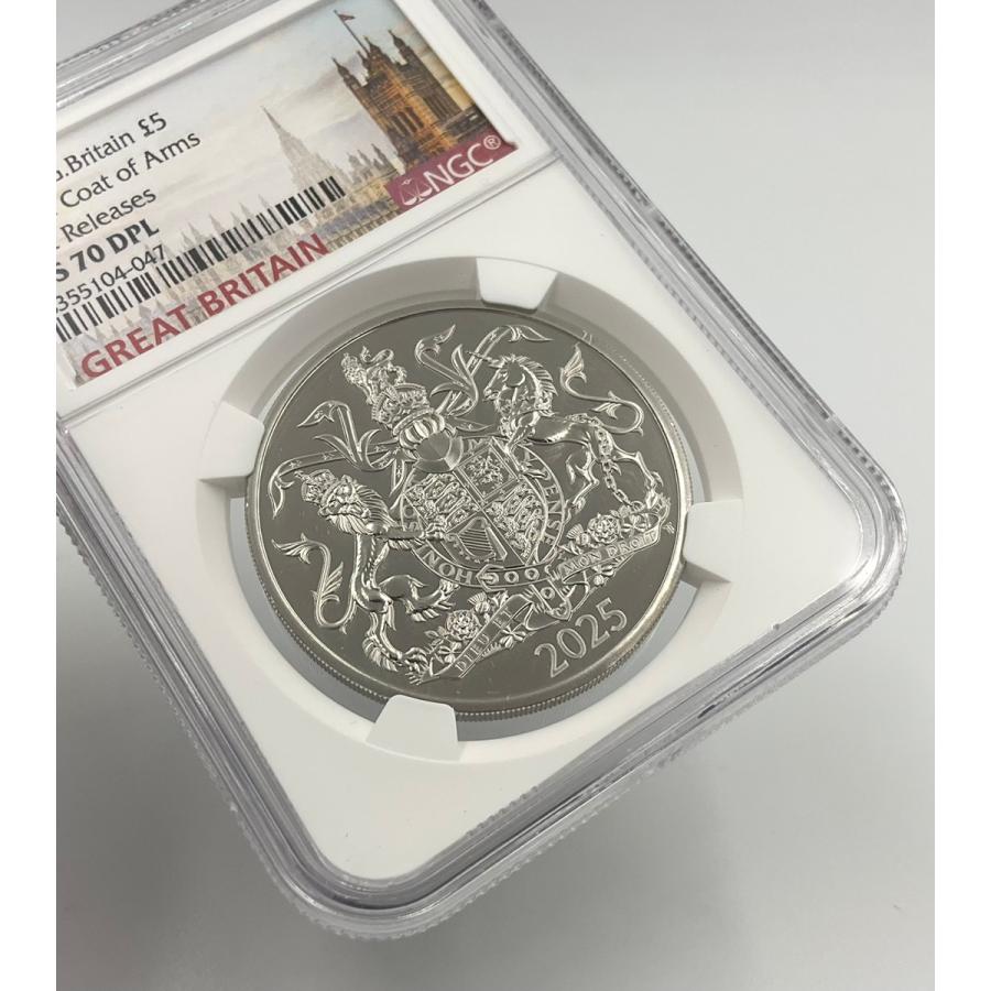 2025年 イギリス ロイヤルアームズ ロイヤルミント 1oz 5ポンド 銀貨