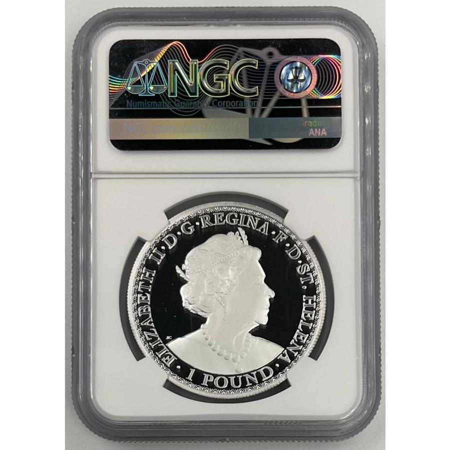 2021年 イギリス ウナとライオン セントヘレナ 1ポンド 1oz 銀貨