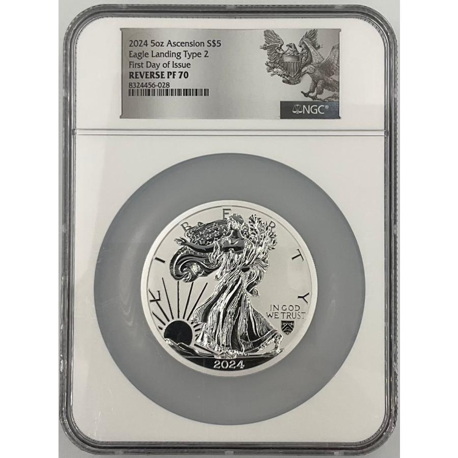 2024年 アメリカ ウォーキング リバティ 5oz 5ドル 銀貨 イーグル
