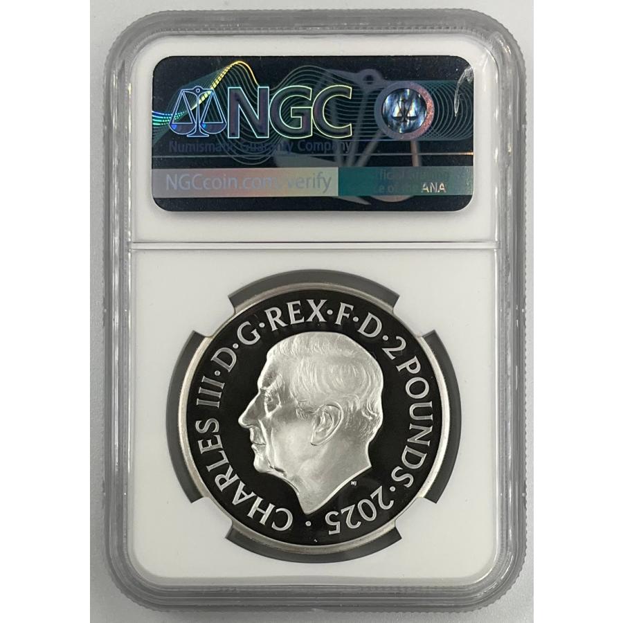 2025年 イギリス ブリタニア ロイヤルミント 1oz 2ポンド 銀貨