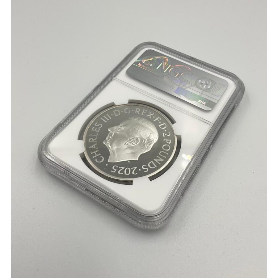 2025年 イギリス ブリタニア ロイヤルミント 1oz 2ポンド 銀貨