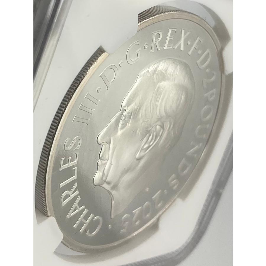 2025年 イギリス ブリタニア ロイヤルミント 1oz 2ポンド 銀貨
