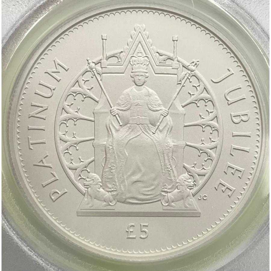 2022年 イギリス プラチナジュビリー オルダニー 5ポンド 2oz 銀貨