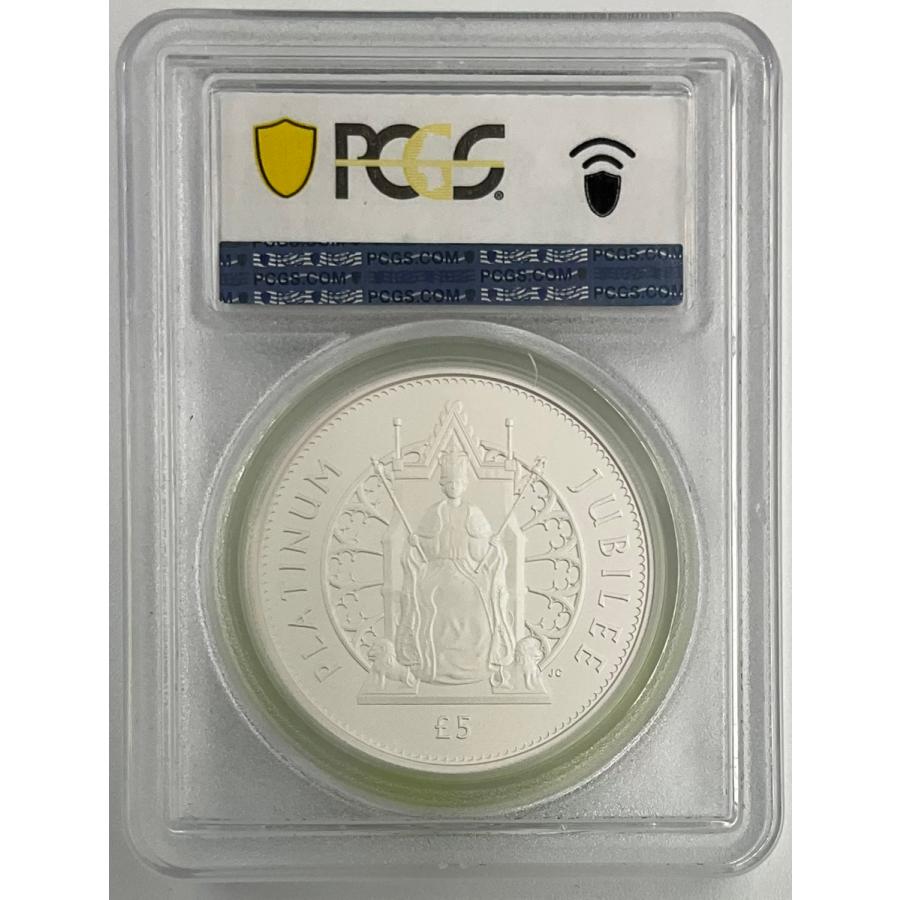 2022年 イギリス プラチナジュビリー オルダニー 5ポンド 2oz 銀貨