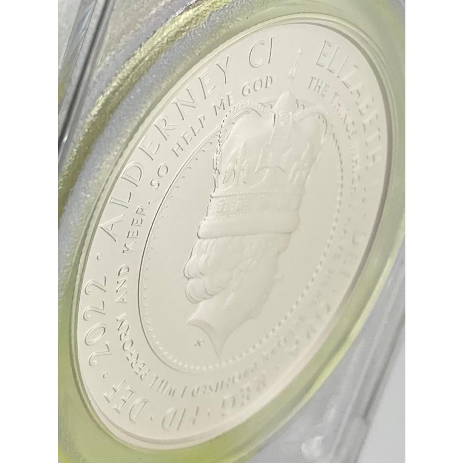 2022年 イギリス プラチナジュビリー オルダニー 5ポンド 2oz 銀貨
