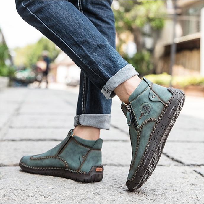 現品 ブーツ メンズ カジュアルシューズ ドライビングシューズ 革靴 柔らか 軽量 春 夏 秋 紳士靴 当日発送 Aynaelda Com