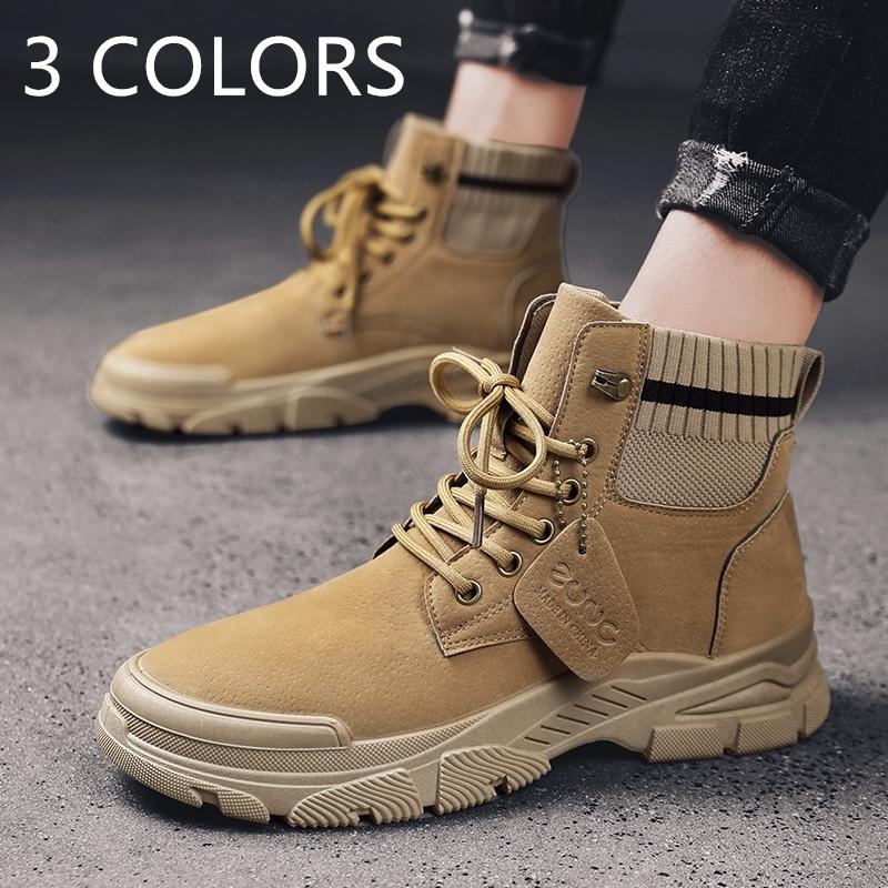 ブーツ メンズ シューズ メンズブーツ レジャーハイカット 紳士靴 メンズ カジュアルシューズ ショートブーツ 新作 送料無料 Jsx Ch08 Life Happinss 通販 Yahoo ショッピング