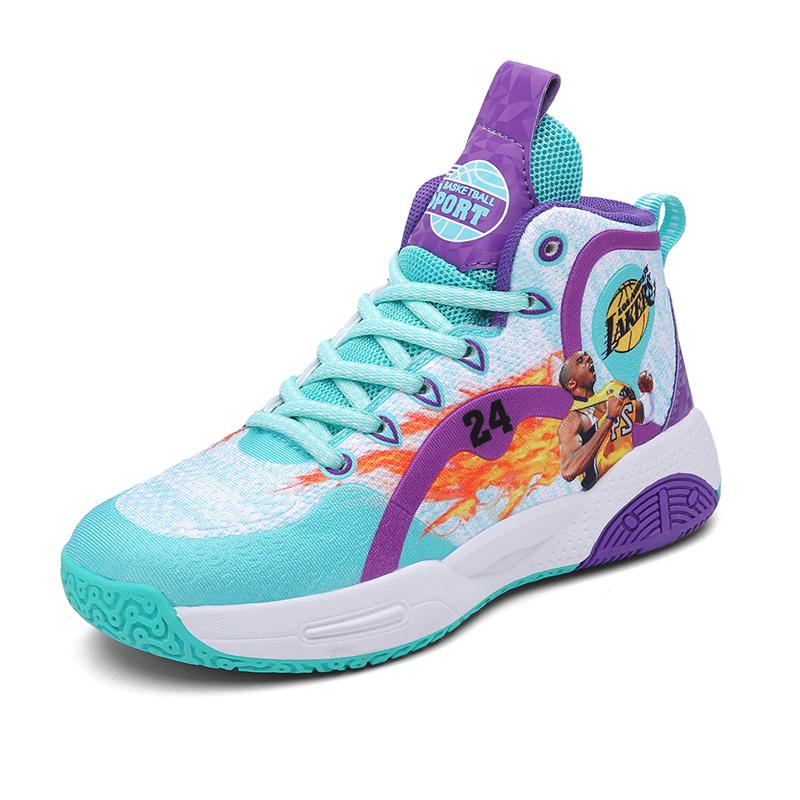小学生 バスケットシューズ ジュニア バスケットボールシューズ ハイカット スニーカー アウトドア バッシュ ランニングシューズ スポーツ靴 快適な 子供靴 人気の定番