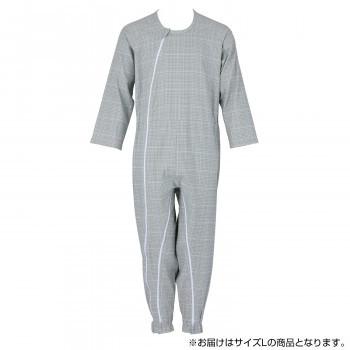 新版 フットマーク 介護つなぎ服 前開き L グリーン 403420 全国宅配 