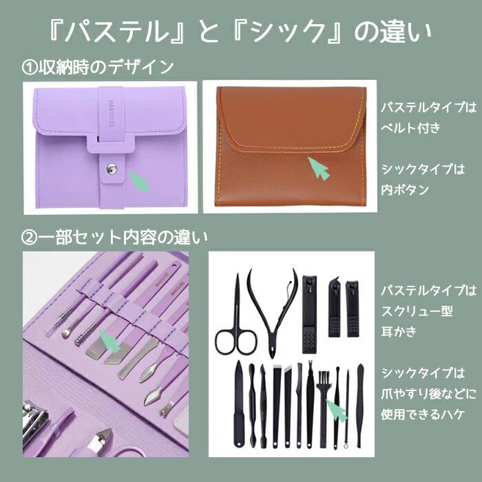 爪切り16点セット ネイルケア フットケア お手入れ エチケットセット