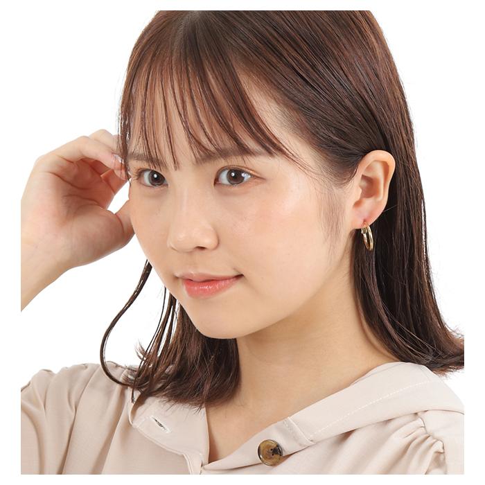 ピアス レディース シンプル 両耳用 フックピアス リング パール 20代