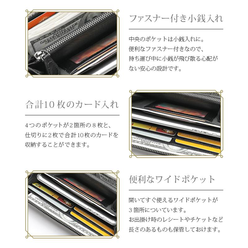 ラムレザー ラムスキン 長財布 イントレチャート 編み込み ラウンドファスナー イントレチャート ラムレザー ラウンドファスナー財布 4FC