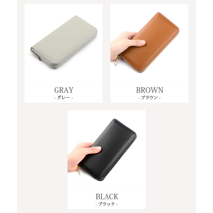 長財布 本革 牛革 レディース メンズ 大容量 ラウンドファスナー
