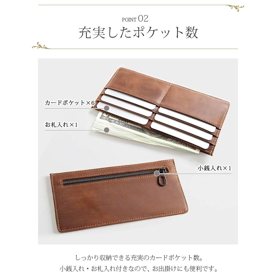 薄型長財布 薄い レディース メンズ ミニ財布 お札折らない 厚さ0.4cm
