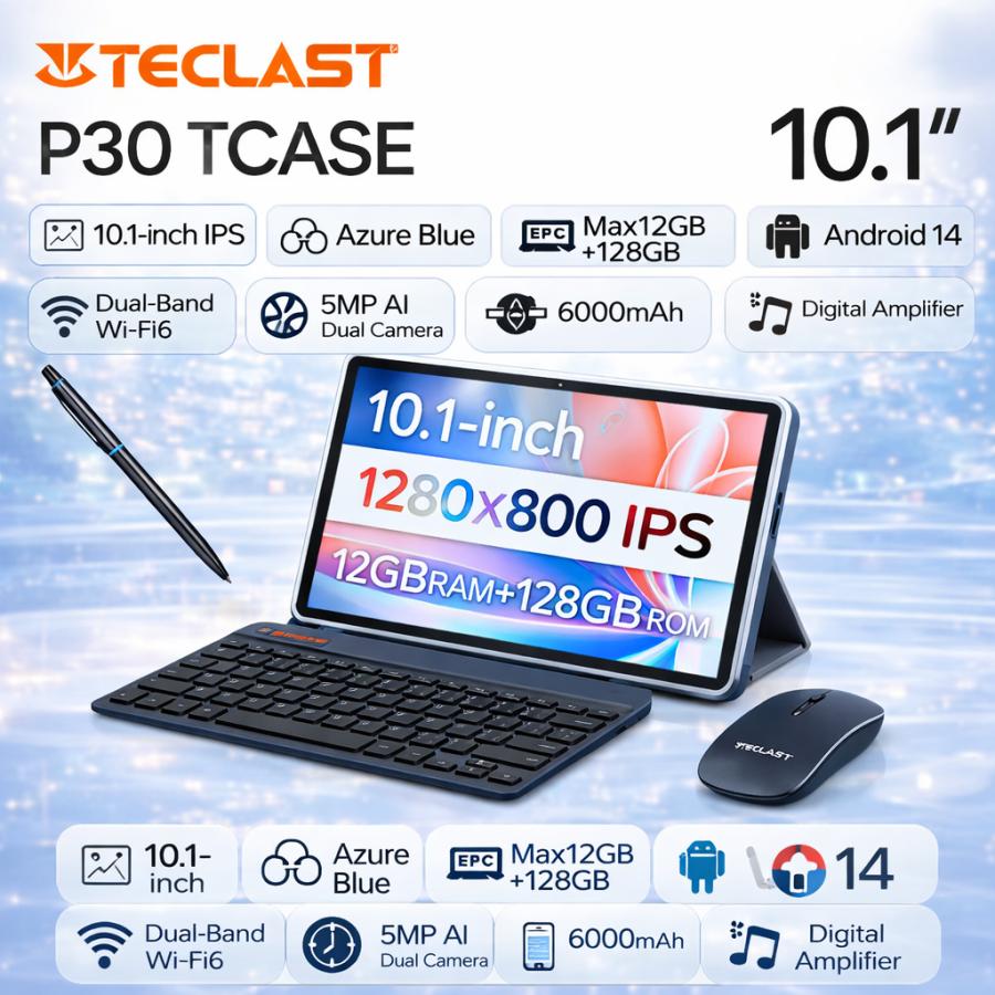 TECLAST 128GB Android14 GPS デュアルWi-Fi対応 10インチ レビュー 