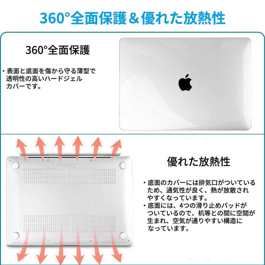 MacBook Air  ケース M2チップ .6インチ 対応 カバー クリア