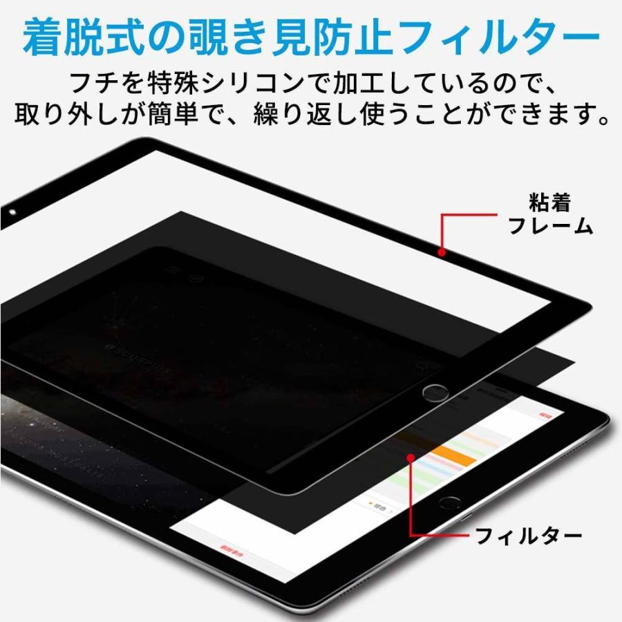 iPad 9.7 インチ 覗き見防止 着脱式 プライバシーフィルター ブルー