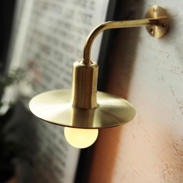 ブラケットライト KT brass bracket light 日本製 シェードランプ 