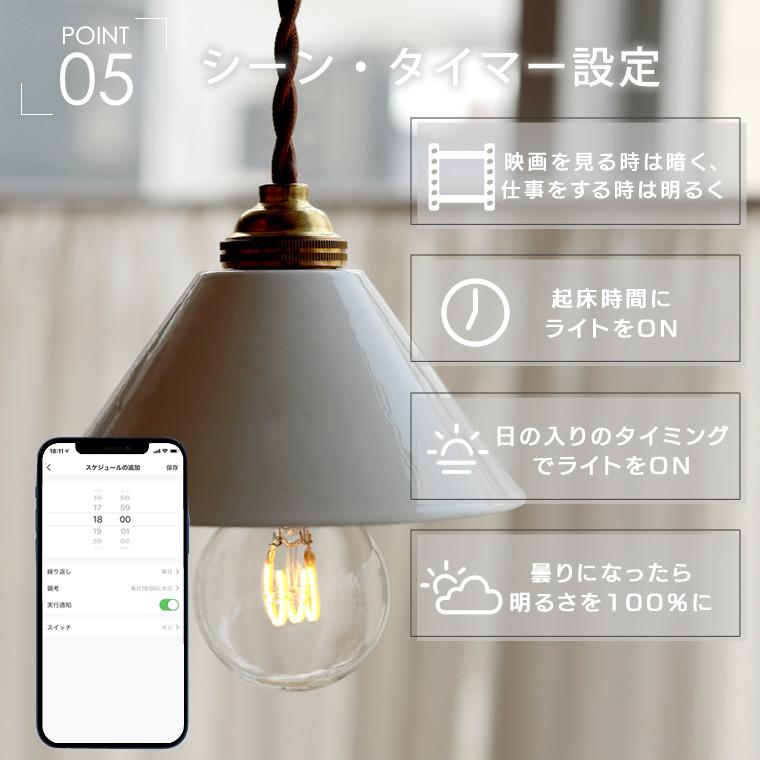 EdisonBulb 2個セット スマートLED電球 E17口金 エジソンバルブLED