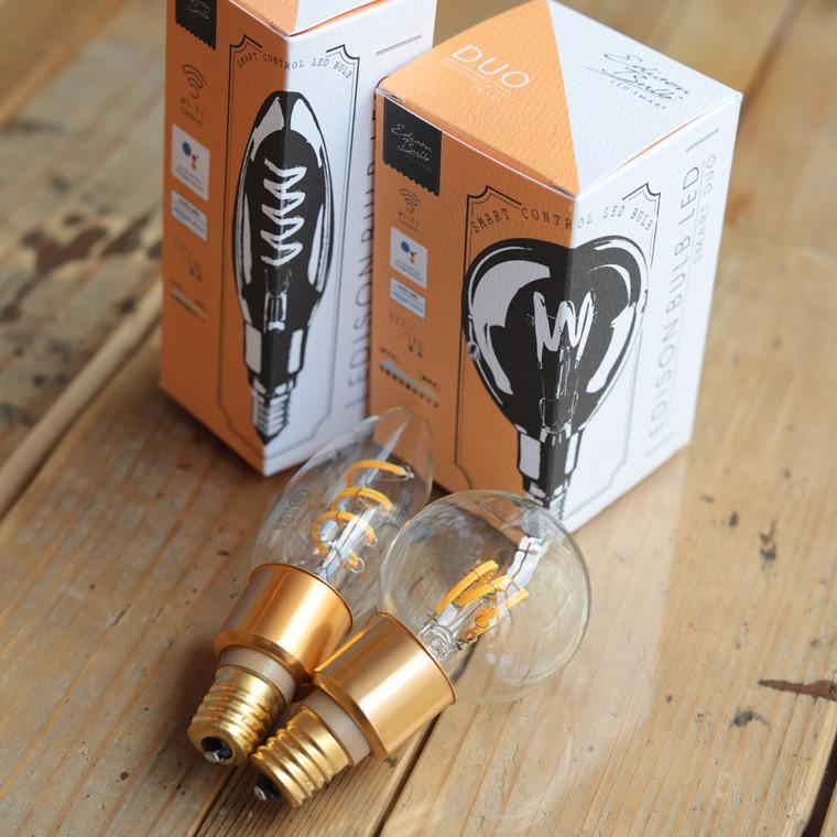 EdisonBulb 2個セット スマートLED電球 E17口金 エジソンバルブLED