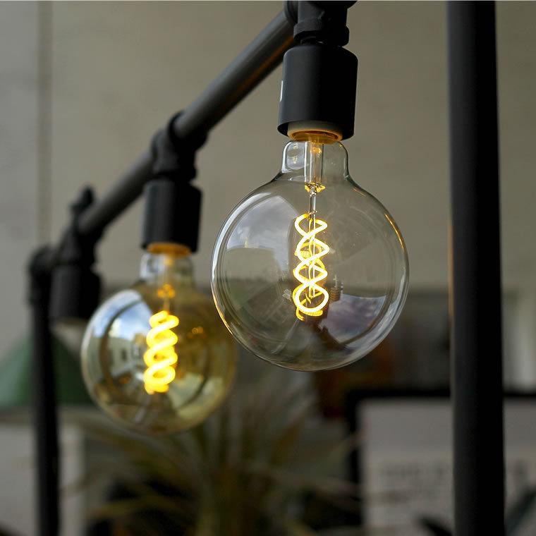 EdisonBulb スパイラル BIG GLOBE 大きいボール球 エジソン バルブLED