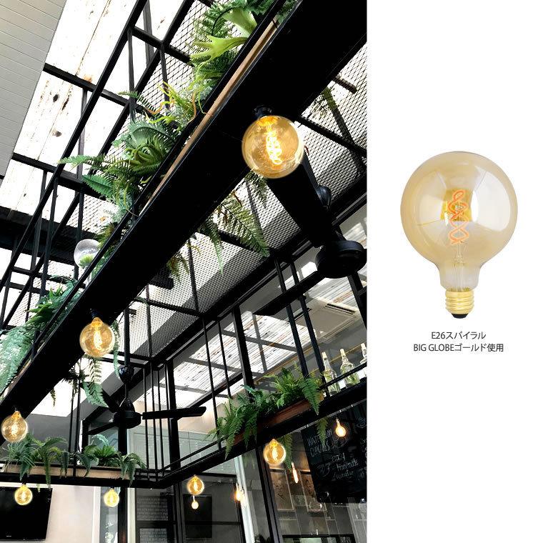 EdisonBulb スパイラル BIG GLOBE 大きいボール球 エジソン バルブLED