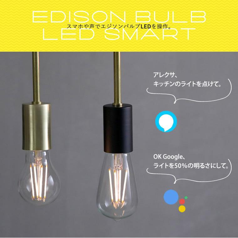 EdisonBulb 2個セット スマートLED電球 エジソンバルブLEDスマート Wi