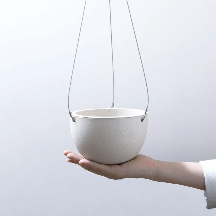 プラントハンガー ハンギングプランター KINTO キントー プラントポット 201 室内 おしゃれ 花瓶 4号 140mm 吊り下げ用 吊り鉢 観葉植物 受け皿付き 軽い フック | KINTO | 03