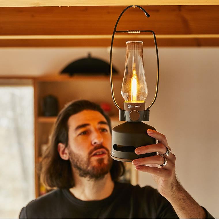 LEDランタンスピーカー おしゃれ USB充電式 MORIMORI S1 Bluetooth ワイヤレス スピーカー ライト アウトドア 調光 ランプ 防水 音楽 モリモリ キャンプ