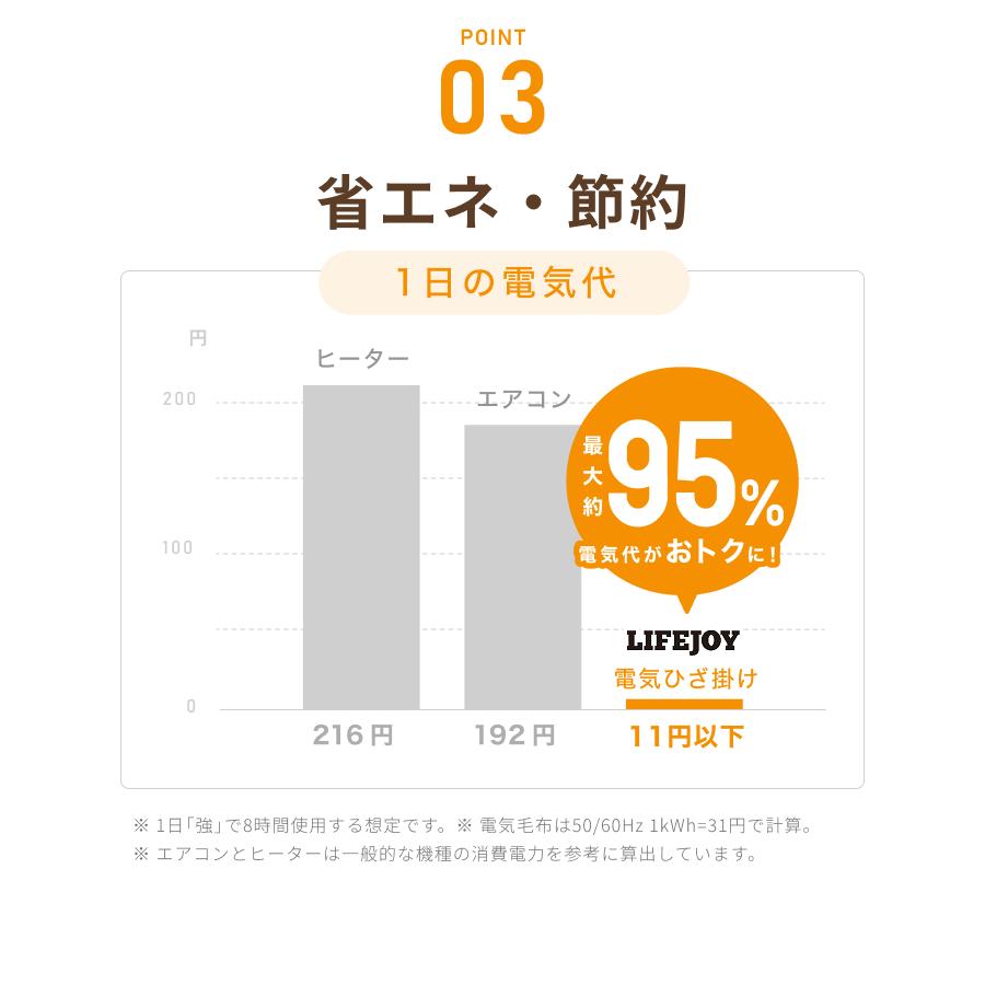 ライフジョイ（LIFEJOY） 電気ひざ掛け 日本製 電気毛布 母の日 ギフト