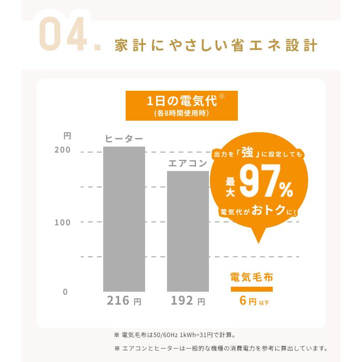 【公式】ライフジョイ 日本製 電気毛布 敷き毛布 130cm×80cm 2色 シングル 洗える ダニ退治 温度調節 電気敷き毛布 ブラウン オレンジ JBS401D JBS401B | ライフジョイ | 11