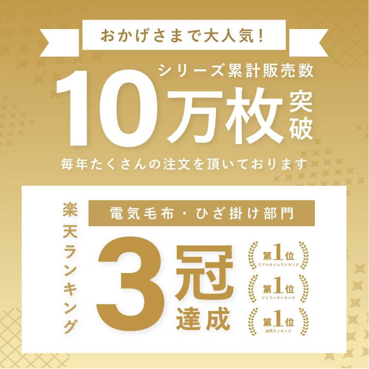 ライフジョイ（LIFEJOY） 日本製 電気毛布 掛け敷き 夏の冷え対策