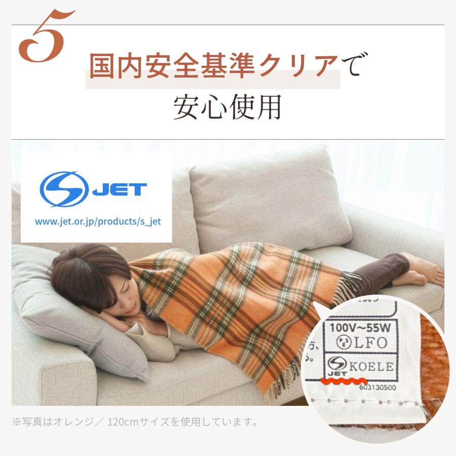 ライフジョイ（LIFEJOY） 電気毛布 日本製 ひざ掛け 電気ひざ掛け 母の