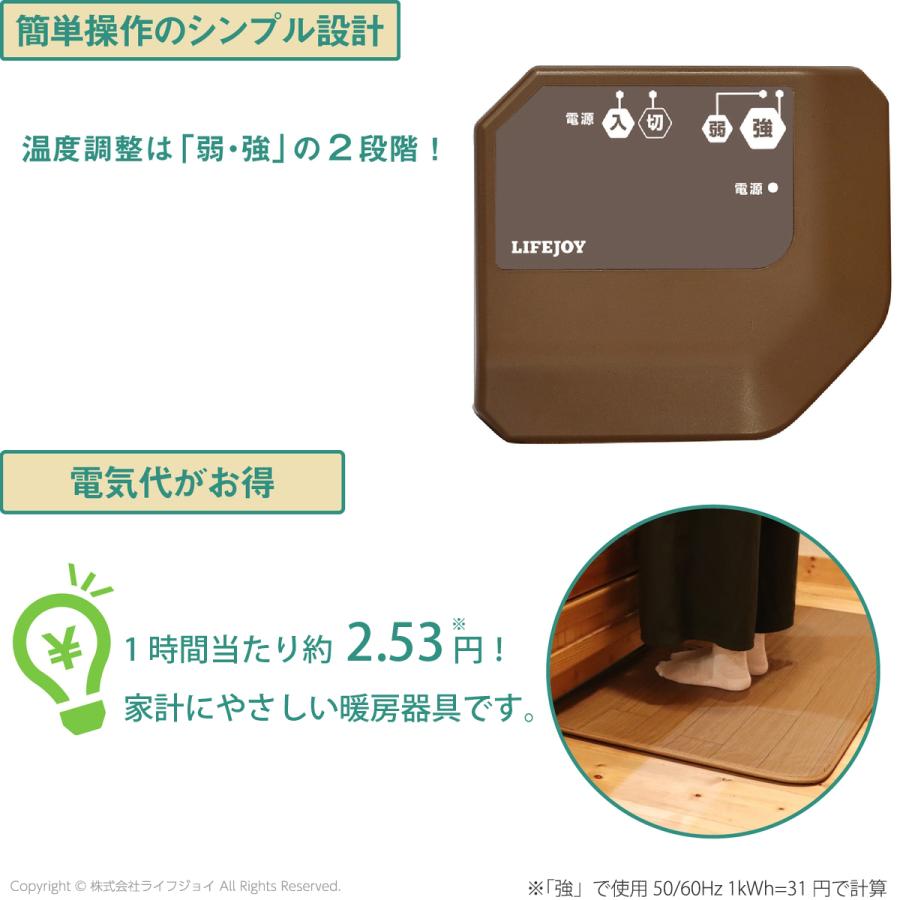 ライフジョイ（LIFEJOY） 【公式】ライフジョイ ホットマット 110cm