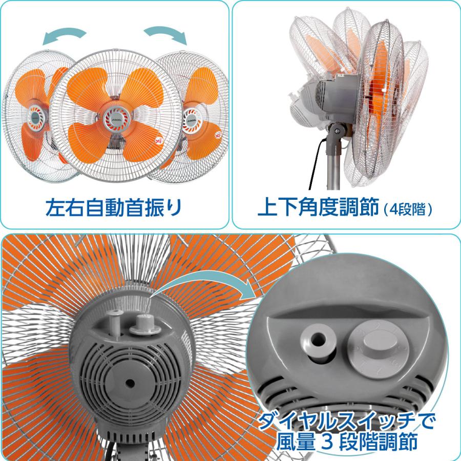 在庫限り 工業用扇風機 業務用扇風機 工業扇 扇風機 工業用 43.5cm