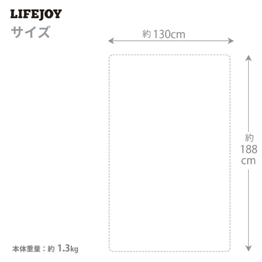 【公式】ライフジョイ  日本製 電気毛布 8時間ＯＦＦタイマー付 掛け敷き 188×130cm 洗える 室温センサー ダニ退治 スライド温度調節 JBK551G-B JBK551G-D 爆買 | ライフジョイ | 09