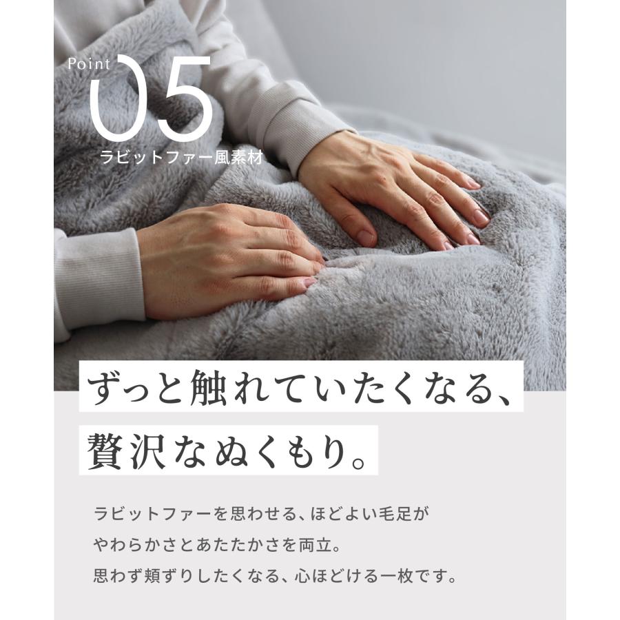 ライフジョイ（LIFEJOY） 電気毛布 日本製 洗える 掛け敷き タイマー付