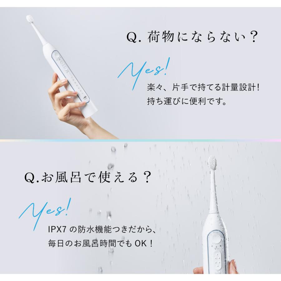 WAVEWAVE ジェット ウォッシャー 口腔洗浄器 ウォーターフロス 口腔洗浄機 電動歯ブラシ 口内洗浄 歯垢除去 防水 持ち運び 軽量 コードレス USB充電 正規品の画像