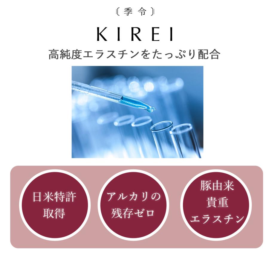 季令 KIREI グローマスク 6枚入 高純度エラスチン配合 日本製 高密着