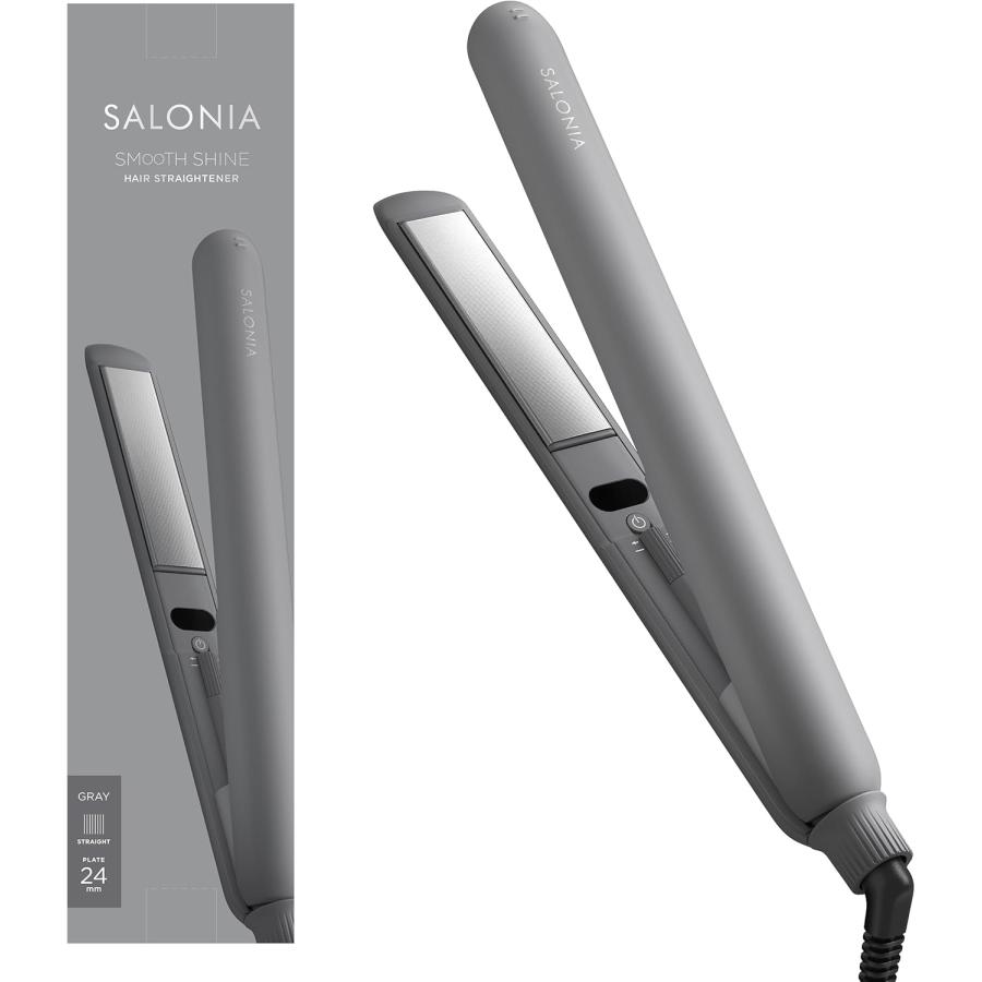 SALONIA サロニア スムースシャイン ストレート ヘアアイロン 24mm